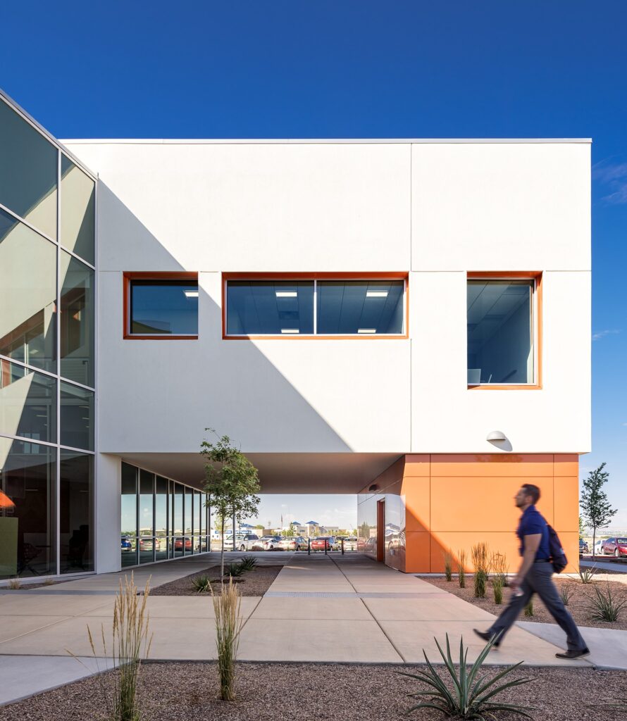 Office architecture and design financial building