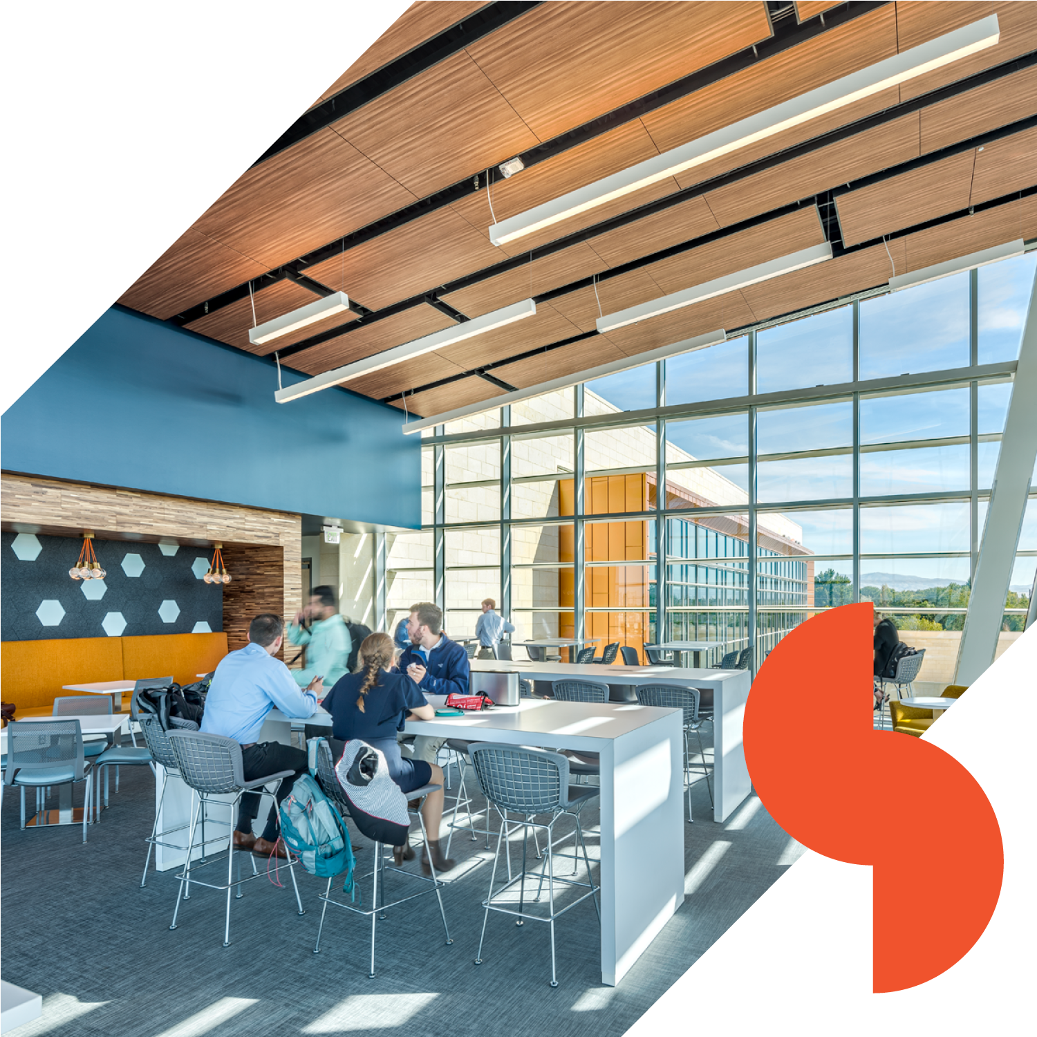 Designing gathering space in medical school.