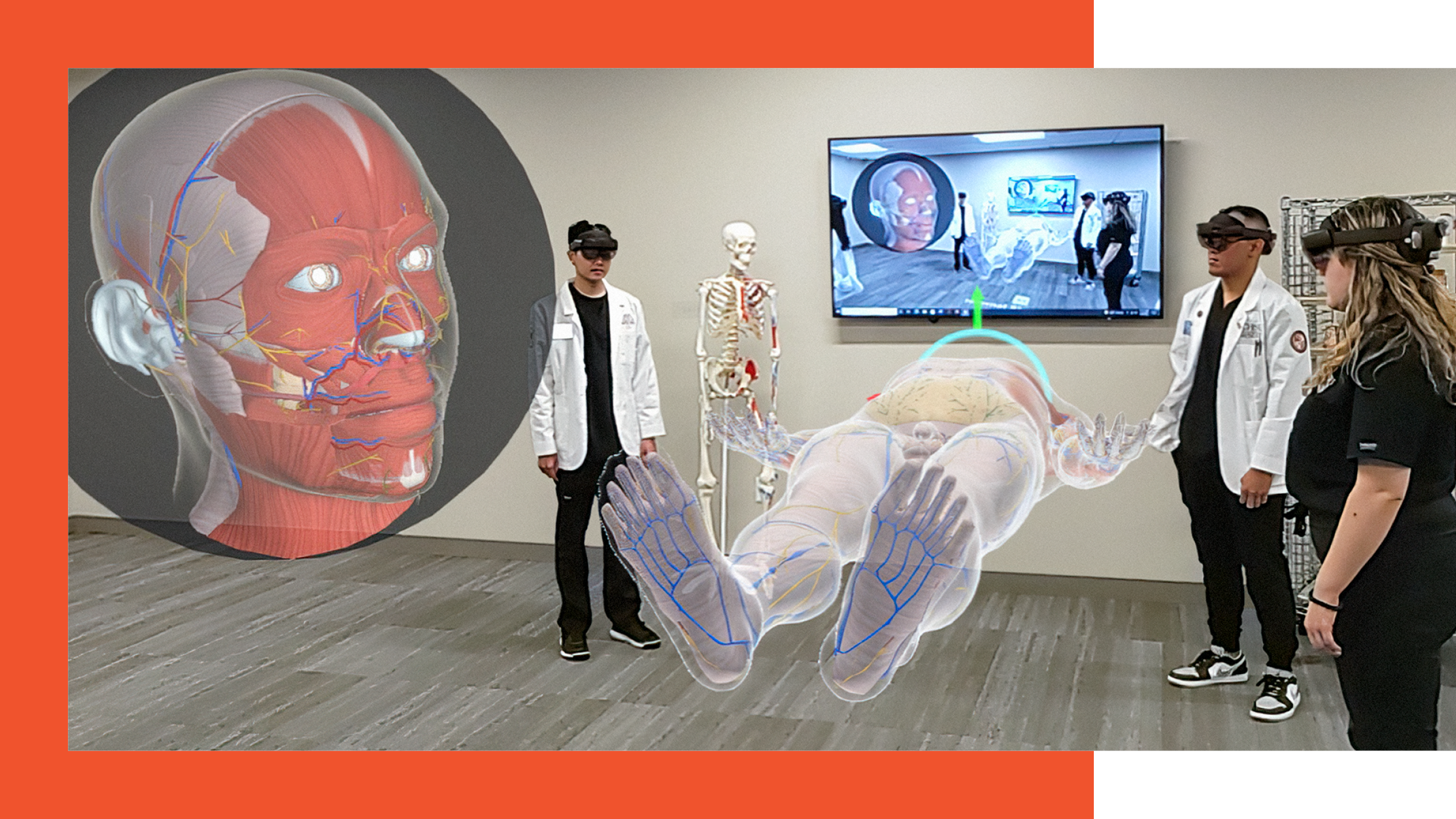 Virtual reality simulation education.