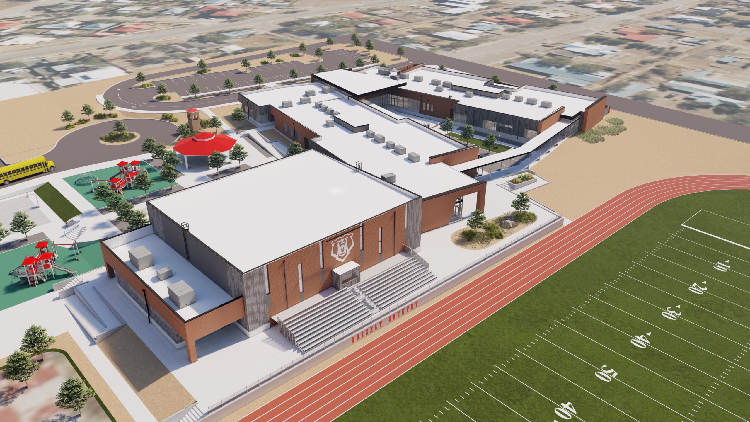 Rendering Carrizozo Municipal School