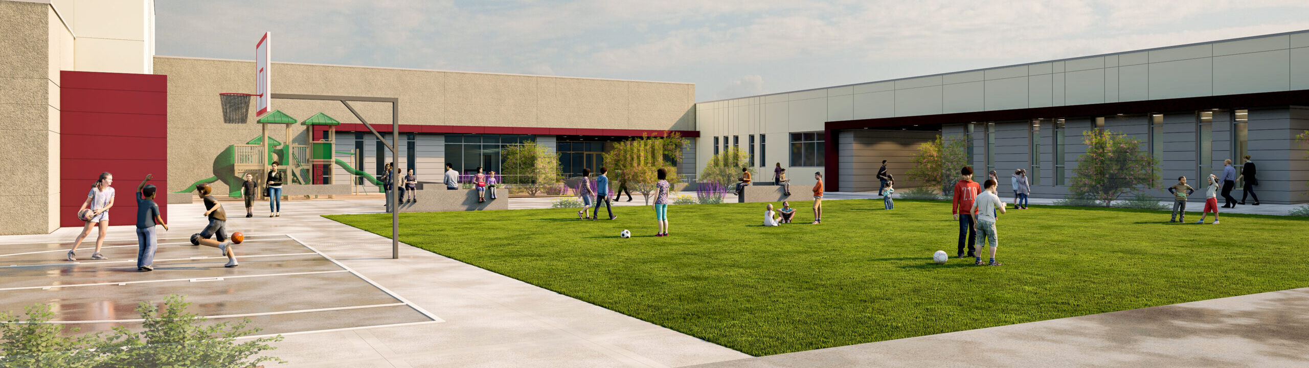 TMS Tularosa Middle School Exterior Realistic View 4