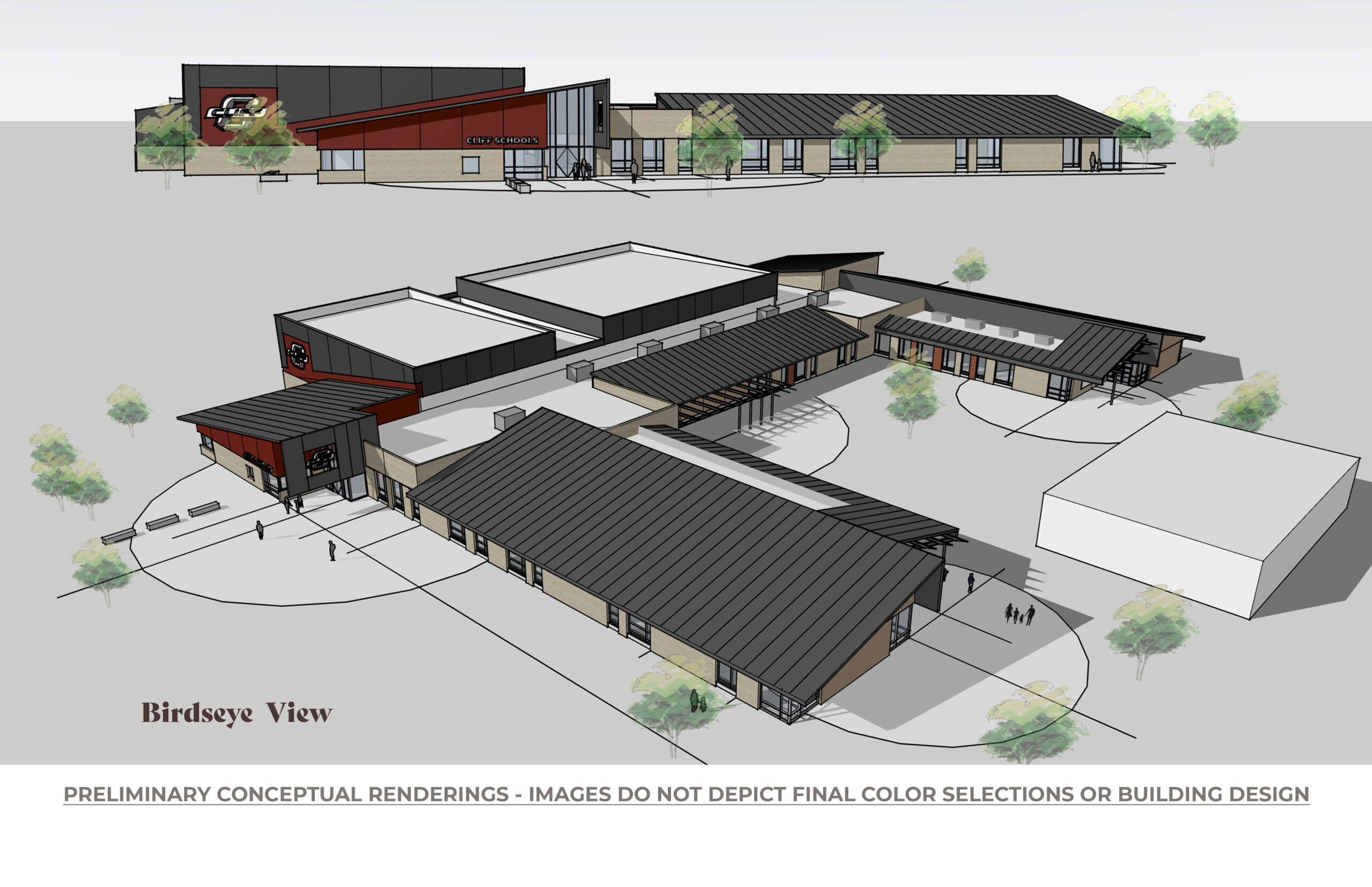 Preliminary Conceptual Renderings - Images do not depict final color selections or building design