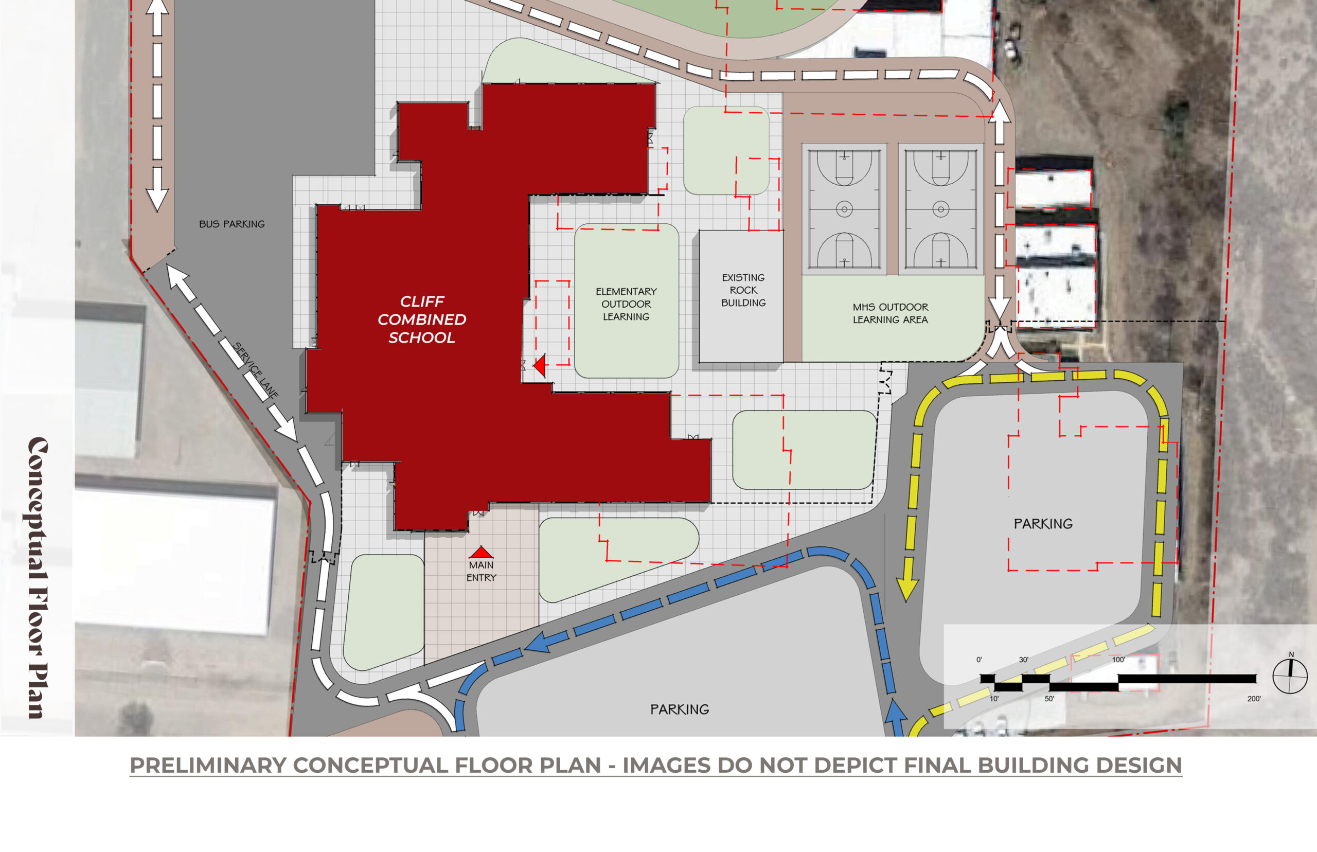 Preliminary Conceptual Floor Plan - Images do not depict final building design