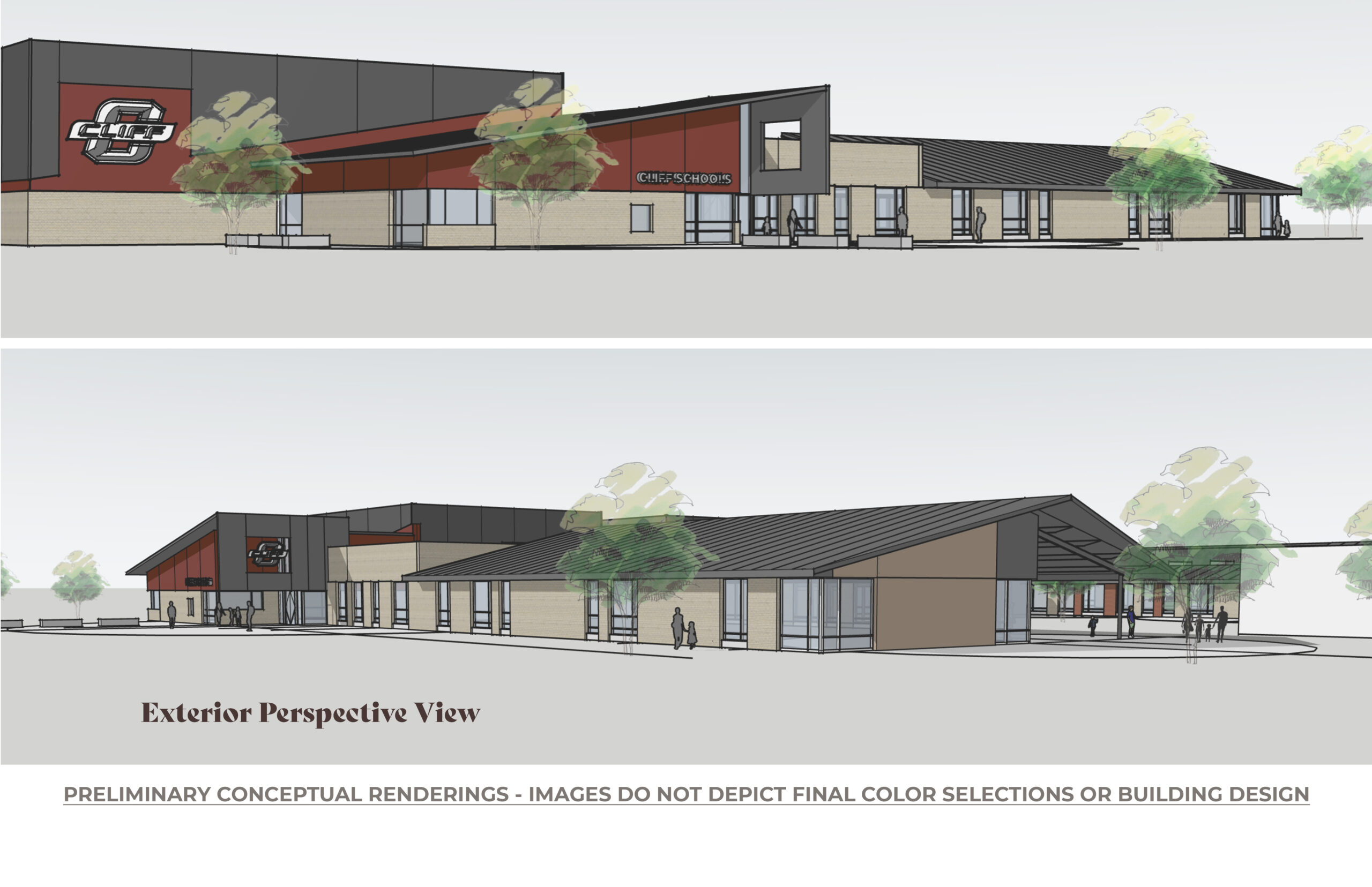 Preliminary Conceptual Renderings - Images do not depict final color selections or building design